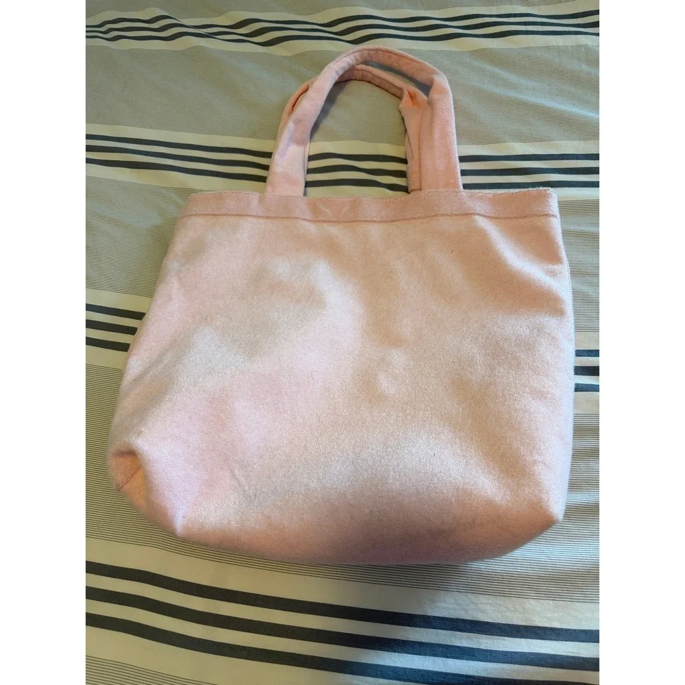 Stoney Clover Lane x Target Pink Terry Cloth Embroidered Tote‎ Bag Shoulder Bag